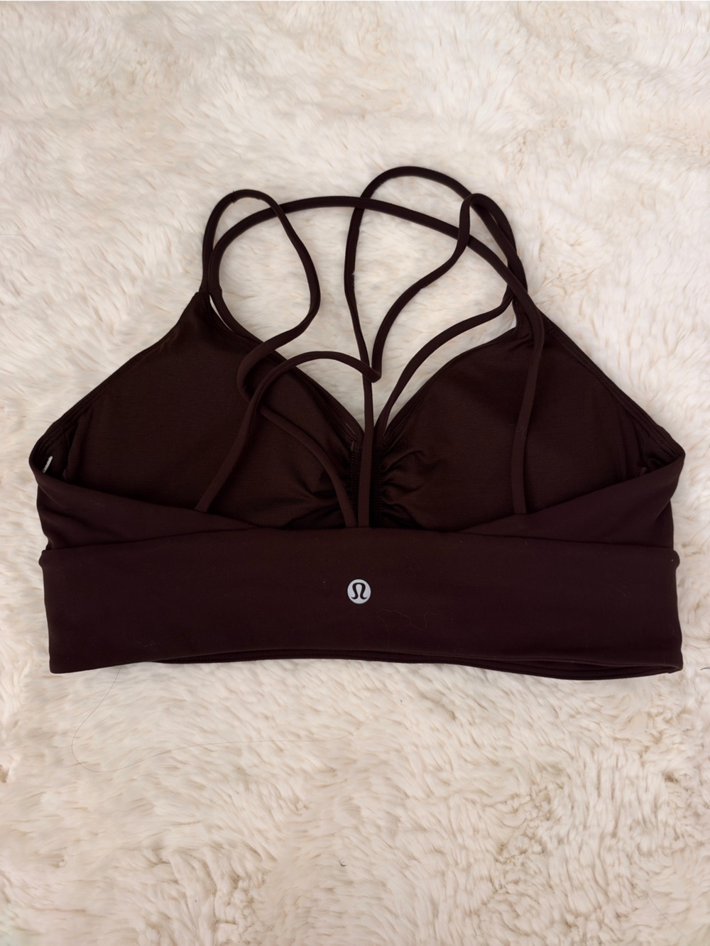 lululemon athletica Brown Strappy sports bra size 10